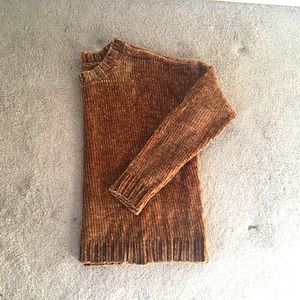 Chenille Drop Shoulder Sweater
